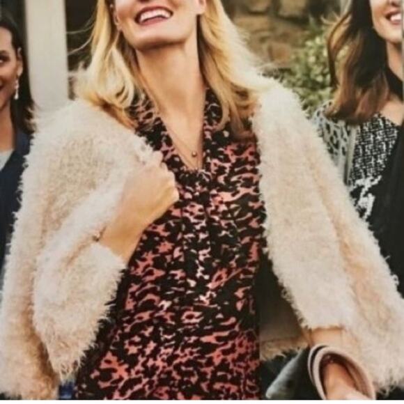 Cabi pink black gray camo animal print tie neck top style #3148 size Small - Picture 4 of 13